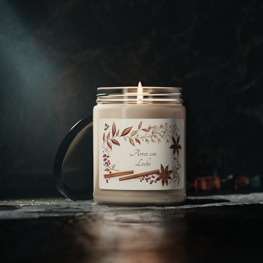 Arroz con Leche Cinnamon Vanilla Scented Soy Candle, 9oz