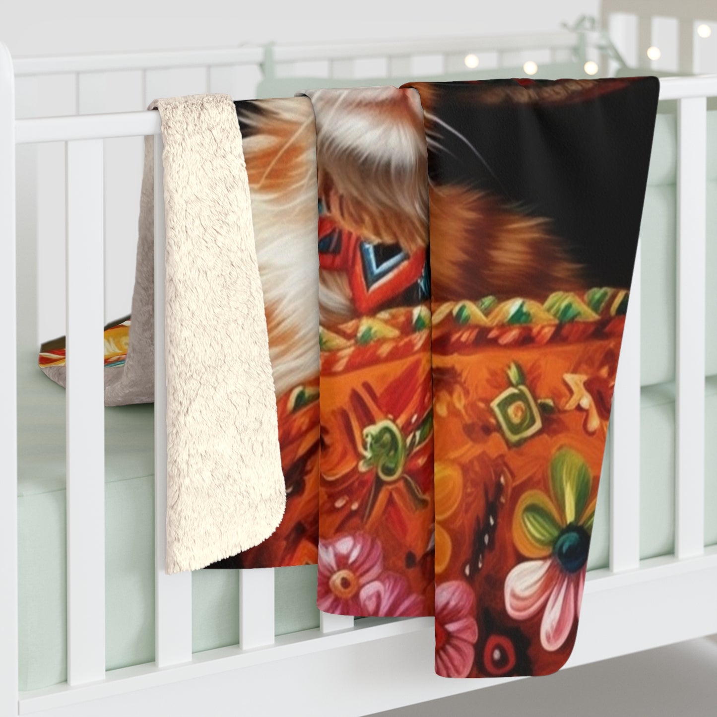 Gatito Sherpa Fleece Blanket