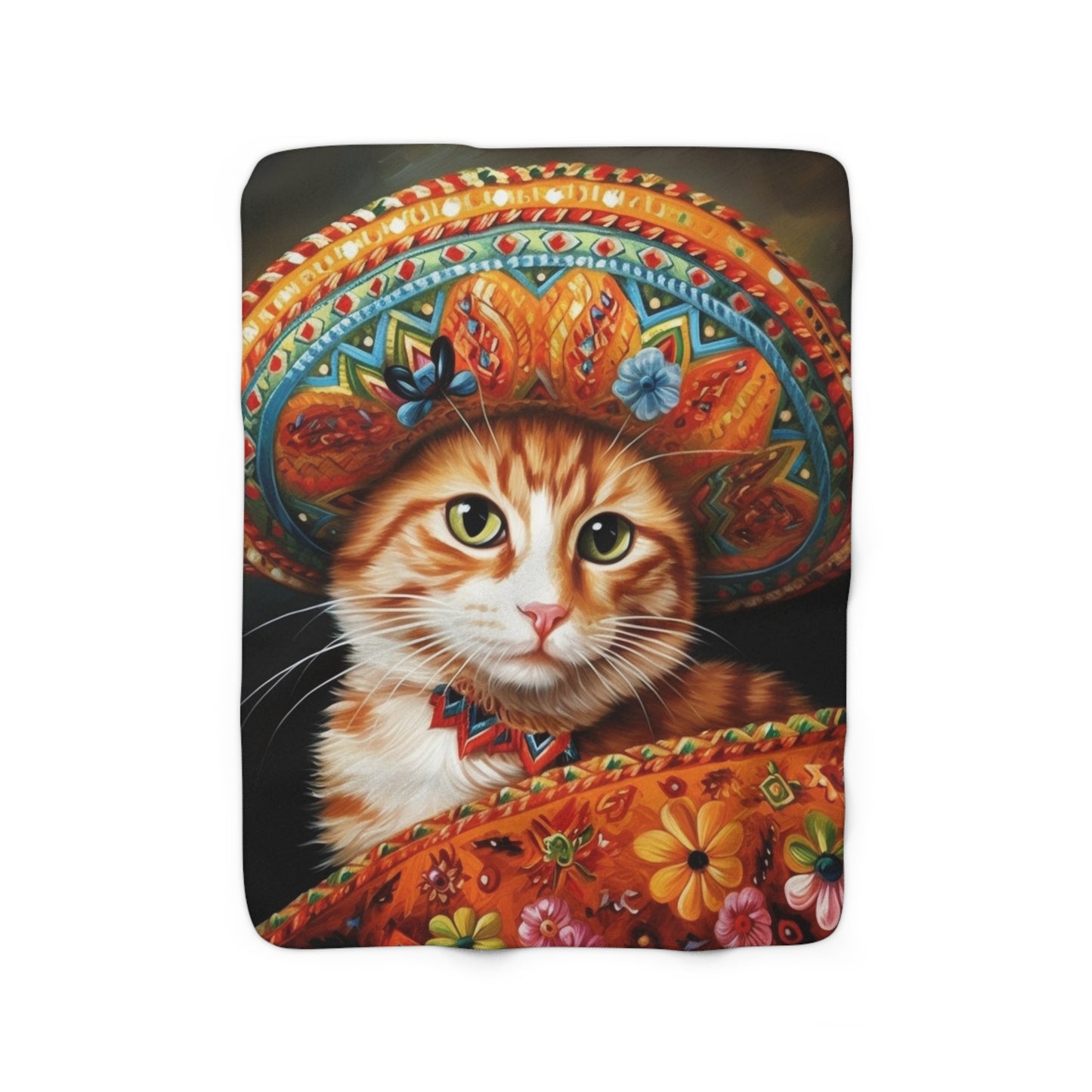 Gatito Sherpa Fleece Blanket