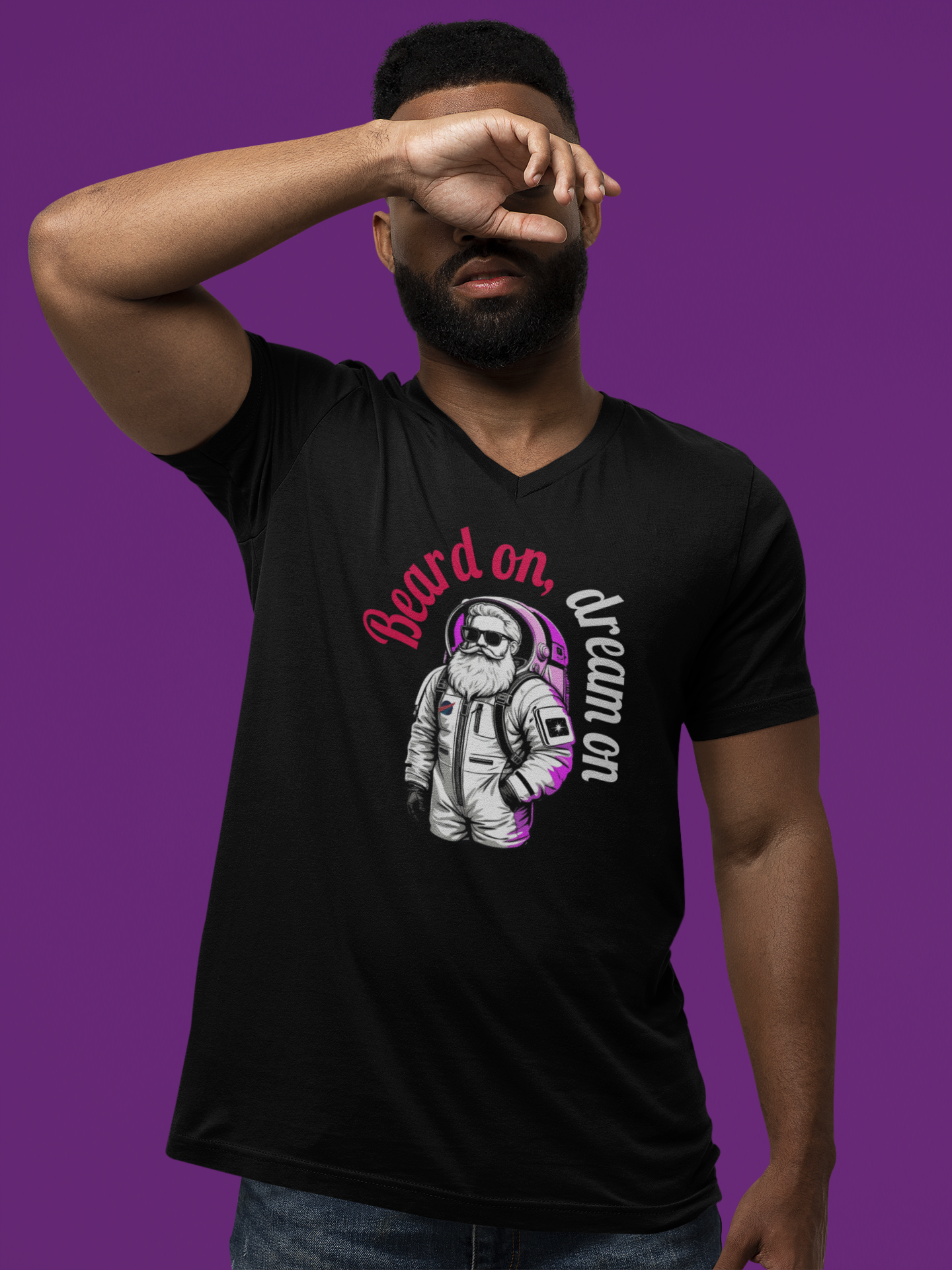 Bearded Dreamer V-neck Tee